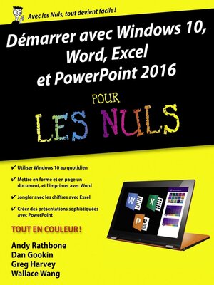 cover image of Démarrer avec Windows 10, Word, Excel et Powerpoint 2016 pour les Nuls